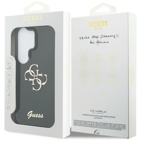 Etui Guess IML Big Metal 4G Script do    Samsung Galaxy S26 Ultra czarny