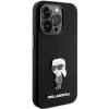 Etui Karl Lagerfeld Silicone Ikonik Metal Pin na iPhone 15 Pro Max - czarne