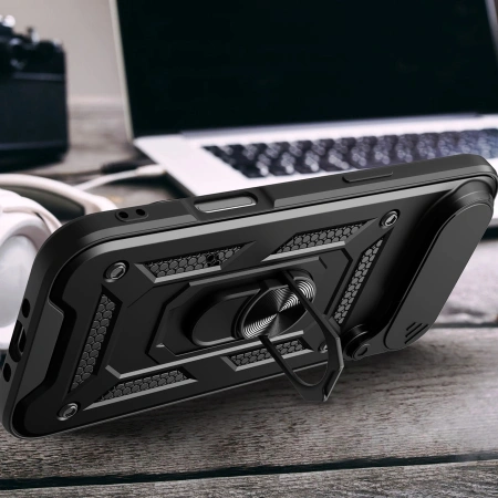 HURTEL ETUI HYBRID ARMOR CAMSHIELD DO IPHONE 17 AIR PANCERNE Z FUNKCJĄ