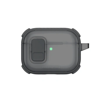 Etui AMAZINGTHING Titan Pro Mag Case Clear do AirPods Pro 3 - czarne