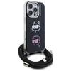 Etui Karl Lagerfeld IML Crossbody Karl&Choupette Head do iPhone 16 Pro czarny