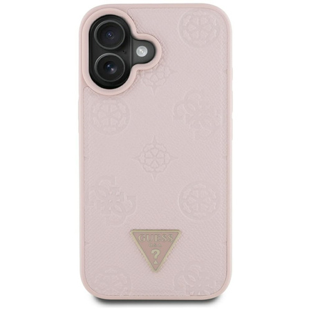 GUESS ETUI DO IPHONE 16 PEONY DO MAGSAFE Z LOGO TRIANGLE GRINED HOT STAMP