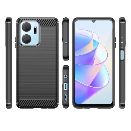 HURTEL CARBON CASE ETUI DO HONOR PLAY 40 PLUS HONOR X7A ELASTYCZNY