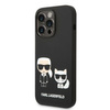 Karl Lagerfeld KLHMP14XSSKCK iPhone 14 Pro Max 6,7" hardcase czarny/black Liquid Silicone Karl & Choupette Magsafe