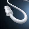 MCDODO KABEL USB-A USB-C SZYBKIE ŁADOWANIE USB TYP C 6A 100W 1M LED BIAŁY