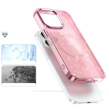HURTEL ETUI GLITTER CASE DO IPHONE 16 PRO MAX DO MAGSAFE MAGNETYCZNY