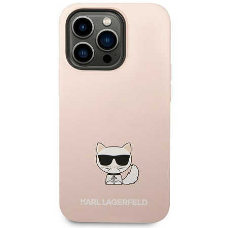 Karl Lagerfeld KLHCP14XSLCTPI iPhone 14 Pro Max 6,7" hardcase jasnoróżowy/light pink Silicone Choupette Body