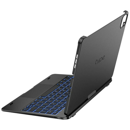 Etui Typecase Flexbook Touch z klawiaturą do iPad Air 11" 2024/2025 szary
