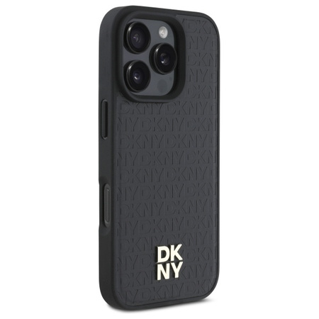DKNY ETUI HARDCASE DO IPHONE 16 PRO MAX DO MAGSAFE Z LOGO WZÓR POWTÓRZENIE