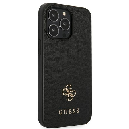 GUESS ETUI DO IPHONE 13 PRO 13 6,1 HARDCASE SAFFIANO Z MAŁYM LOGO METALOWYM
