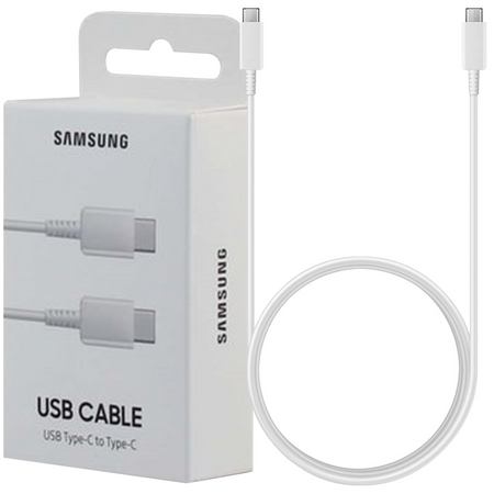 Samsung kabel USB-C - USB-C 5A 480Mb/s 1.8m biały (EP-DX510JWEGEU)