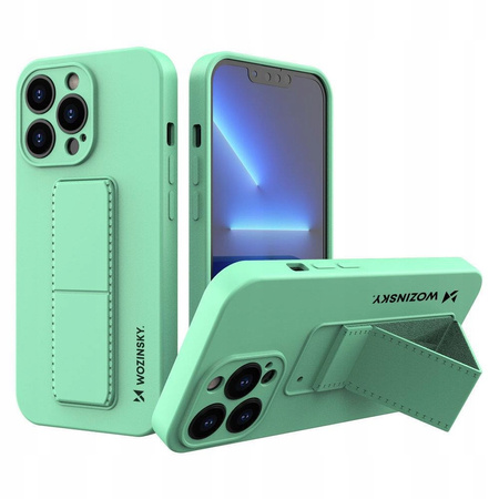 WOZINSKY KICKSTAND CASE ETUI DO IPHONE 13 SILIKONOWE Z PODSTAWKĄ POKROWIEC