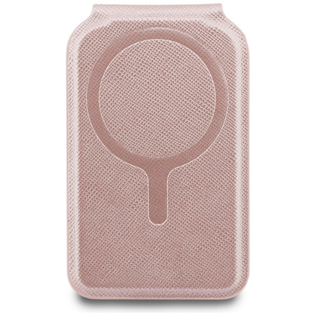 Portfel z lusterkiem Karl Lagerfeld      Stand Mirror MagSafe różowy