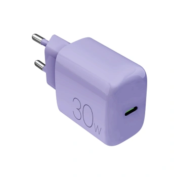 Ładowarka sieciowa Puro Pro Lite 30W USB-C  - fioletowa