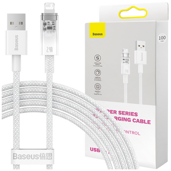 Baseus Explorer Series kabel przewód USB-C – Lightning 20W 2 m biały (CATS010302)