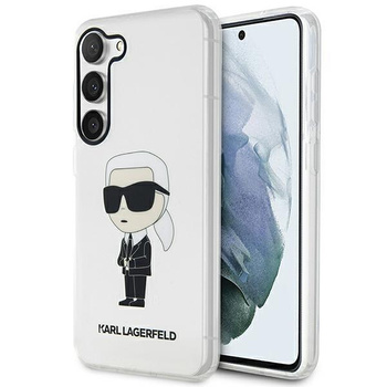 Etui Karl Lagerfeld KLHCS23SHNIKTCT S23 S911 - przezroczyste hardcase Ikonik Etui Karl Lagerfeld