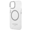 Guess GUHMP14MHTRMS iPhone 14 Plus 6,7" srebrny/silver hard case Metal Outline Magsafe