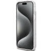 Etui Guess IML 4G Gold Stripe na iPhone 15 Plus / 14 Plus - brązowe