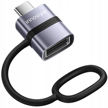 INNOSTYLE ADAPTER PRZEJ艢CI脫WKA USB-A 3.0 DO USB-C NA USB TYP C 3A 5GBPS OTG
