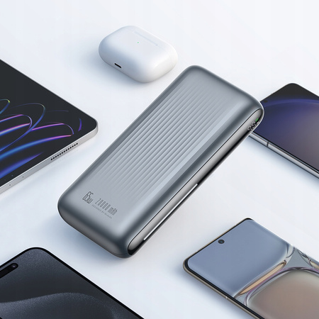 MCDODO POWERBANK Z WYŚWIETLACZEM 20000MAH 65W 3 X USB USB-C + KABEL USB-C CZARNY