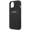 AMG AMHCP13MOSDBK iPhone 13 6.1" czarny/black hardcase Leather Curved Lines