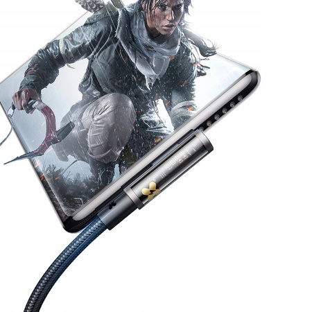 MCDODO KABEL USB-C KĄTOWY SZYBKIE ŁADOWANIE DO SAMSUNG USB TYP C 6A 100W 2M