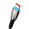 Baseus Glimmer Series kabel do szybkiego ładowania USB-A - USB-C 100W 480Mb/s 2m czarny