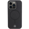 Etui Mercedes Smooth Leather MagSafe do iPhone 15 Pro - czarne