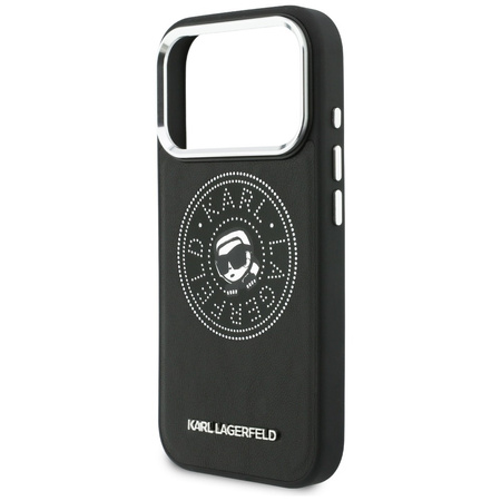 Etui Karl Lagerfeld Point & Karl Sketch  MagSafe do iPhone 17 Pro Max czarny