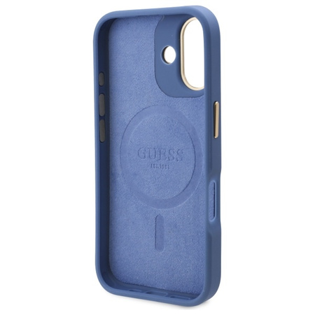 Guess GUHMP16MU4GPRB iPhone 16 Plus6.7 niebieski/blue hardcase 4G Logo Plate MagSafe