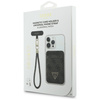 Zestaw portfel + hand strap Guess        triangle MagSafe czarny