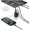 USAMS ŁADOWARKA 20W 2XUSB-C MINI SZYBKIE ŁADOWANIE GAO DO TELEFONÓW IPHONE