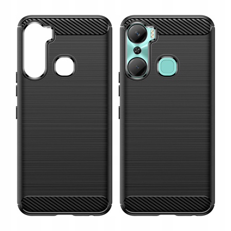 HURTEL ETUI CARBON CASE DO INFINIX HOT 12 PRO POKROWIEC ELASTYCZNY SILIKON