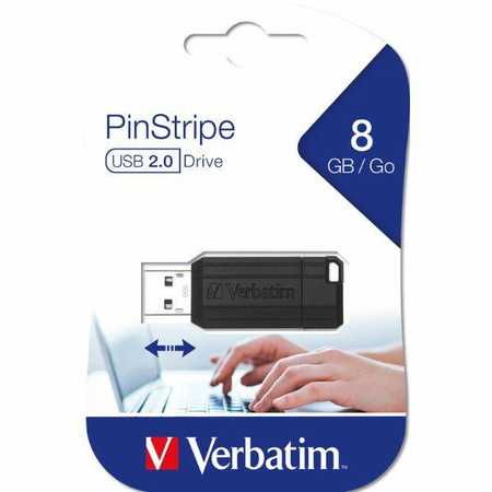 VERBATIM PENDRIVE 8GB USB-A 2.0 DO WINDOWS MAC NAJLEPSZA PRĘDKOŚĆ TRANSFERU