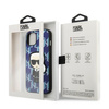 Etui Karl Lagerfeld KLHCP13MPMNIKBL na iPhone 13 hardcase - niebieskie Monogram Ikonik Patch