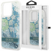 Guess GUHCP13XLFLSN iPhone 13 Pro Max 6,7" zielony/green hardcase Flower Liquid Glitter