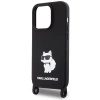 Etui Karl Lagerfeld Crossbody Silicone Choupette do iPhone 15 Pro - czarne