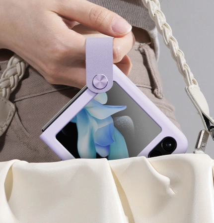 Etui z zawieszką i podstawką Nillkin Flex Flip do Samsung Galaxy Z Flip 5 - zielone