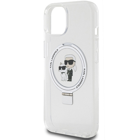 KARL LAGERFELD ETUI HARDCASE DO IPHONE 15 14 13 6,1 Z RING STAND DO MAGSAFE