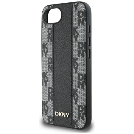 DKNY ETUI CASE DO IPHONE 16E SKÓRZANE DO MAGSAFE WZÓR CHECKERED WERSJA