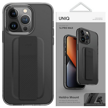 UNIQ etui Heldro Mount iPhone 14 Pro Max 6,7" szary/vapour smoke
