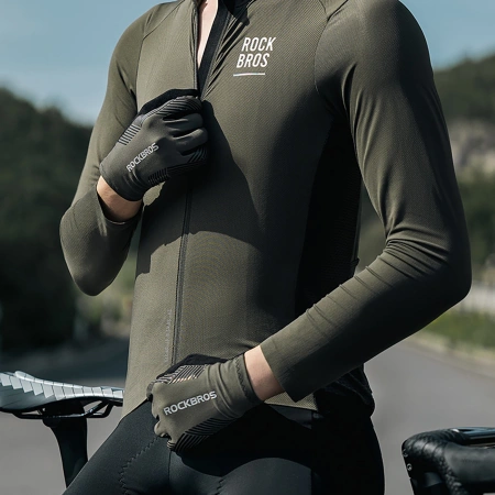 ROCKBROS RĘKAWICZKI ROWEROWE WIOSNA LATO JESIEŃ PEŁNE DO ROWERU ROZMIAR L
