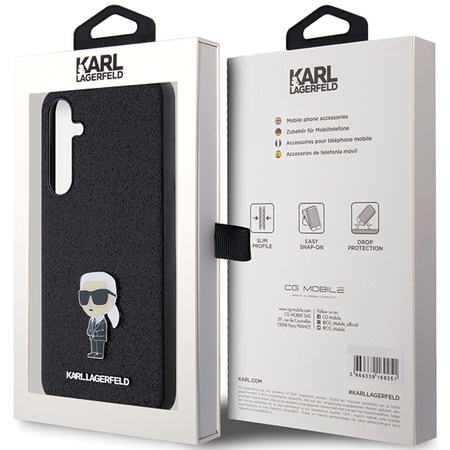 KARL LAGERFELD ETUI HARDCASE DO SAMSUNG A55 A556 FIXED GLITTER IKONIK LOGO