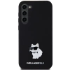 Etui Karl Lagerfeld Silicone Choupette Metal Pin na Samsung Galaxy S23+ - czarne