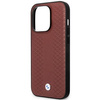 Etui BMW BMHMP14X22RFGR na iPhone 14 Pro Max burgundowy/burgundy Leather Diamond Pattern MagSafe
