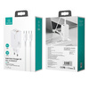 USAMS ŁADOWARKA SIECIOWA 2XUSB-C USB GAŃ 65W DO TELEFONÓW APPLE IPHONE PD