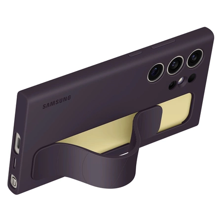 Etui Samsung Standing Grip Case EF-GS928CEEGWW z uchwytem / podstawką do Samsung Galaxy S24 Ultra - ciemnofioletowe
