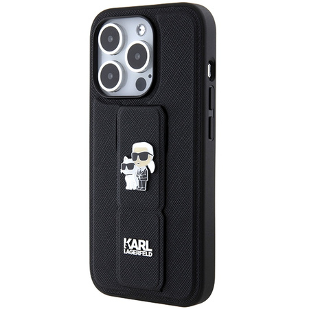 KARL LAGERFELD HARDCASE DO IPHONE 14 PRO 6.1 Z PINS KARL&CHOUPETTE SAFFIANO