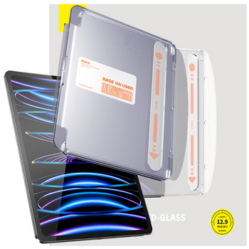 Szkło hartowane Baseus Crystal do iPad Pro 12.9'' (2018/2020/2021/2022) + zestaw montażowy - przezroczyste