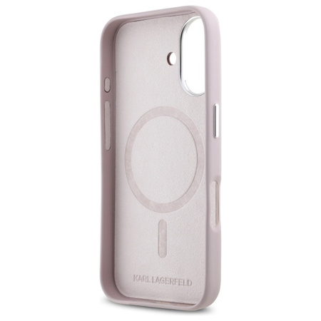 KARL LAGERFELD ETUI DO IPHONE 16 6.1 DO MAGSAFE Z FW METAL PLATE HARDCASE